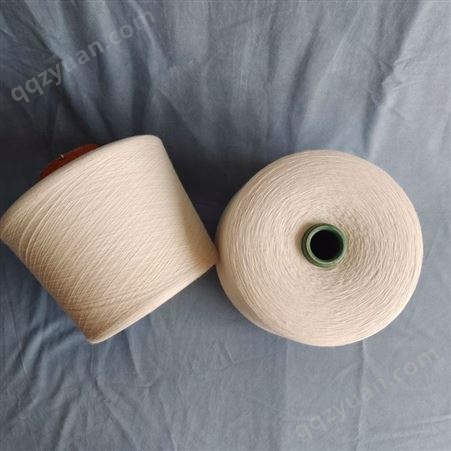 气流纺 纱14支 干纺湿纺 漂白原色2304汉麻纱 针织机织